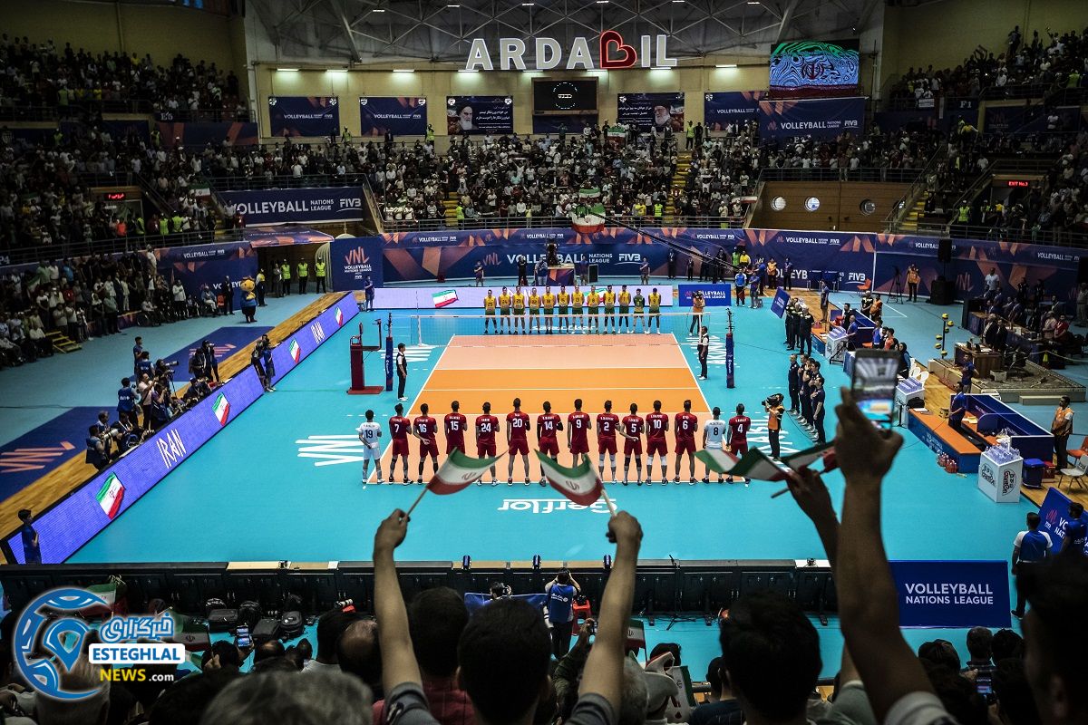 دیدار تیم های ملی والیبال ایران و استرالیا