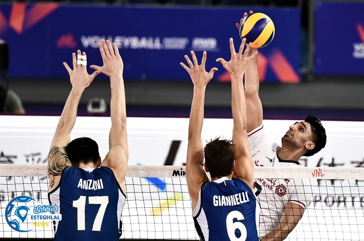 دیدار تیم ملی والیبال ایران و ایتالیا