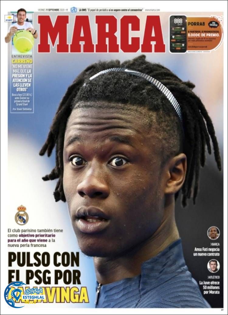 روزنامه ورزشی مارکا جمعه 21 شهریور 1399