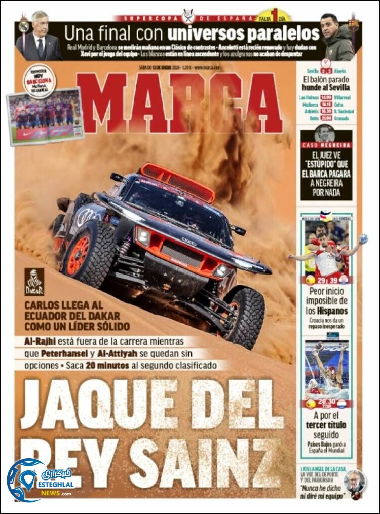 روزنامه ورزشی مارکا شنبه 23 دی 1402 