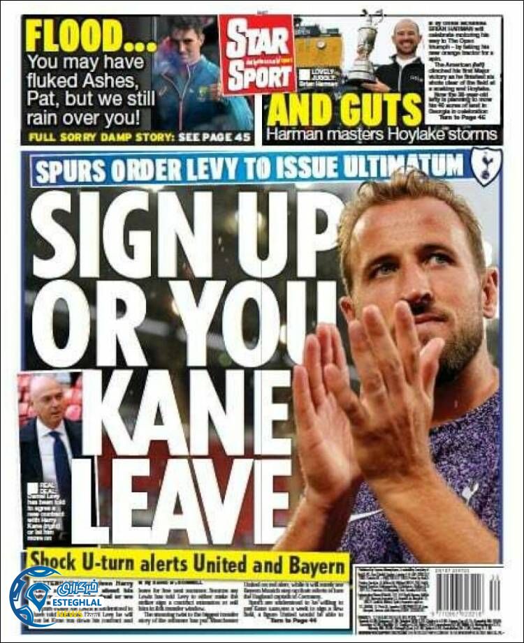 روزنامه ورزشی استار اسپورت دوشنبه 2 مرداد 1402 