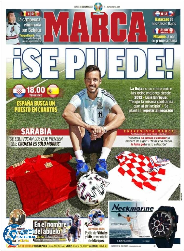 روزنامه ورزشی مارکا دوشنبه 7 تیر 1400