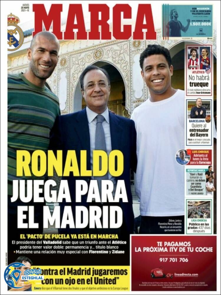 روزنامه ورزشی مارکا پنجشنبه 30 اردیبهشت 1400