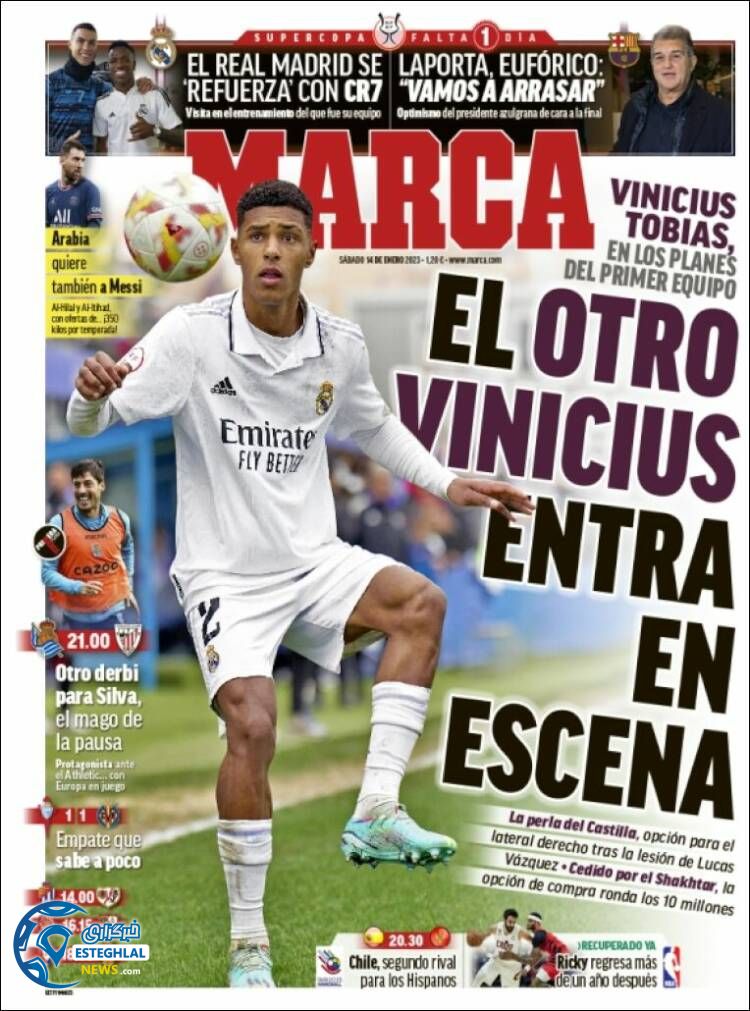 روزنامه ورزشی مارکا شنبه 24 دی 1401 