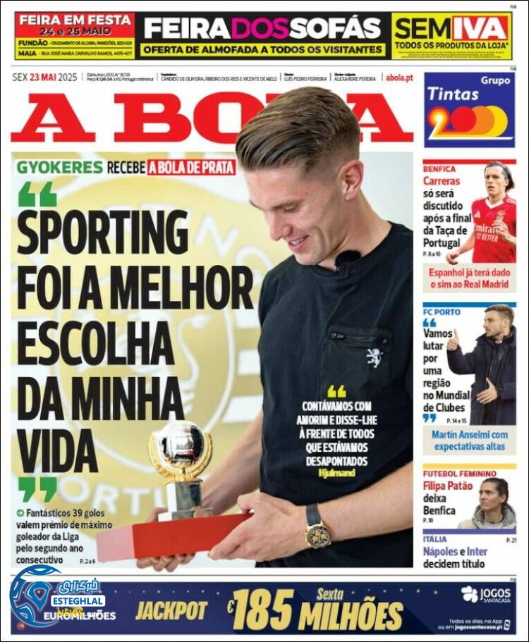 روزنامه ورزشی آبولا جمعه 2 خرداد 1404 