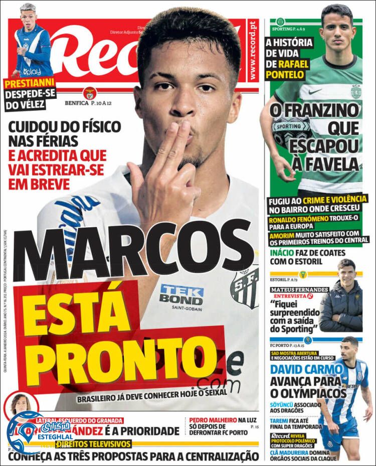 روزنامه ورزشی رکورد پنجشنبه 14 دی 1402 