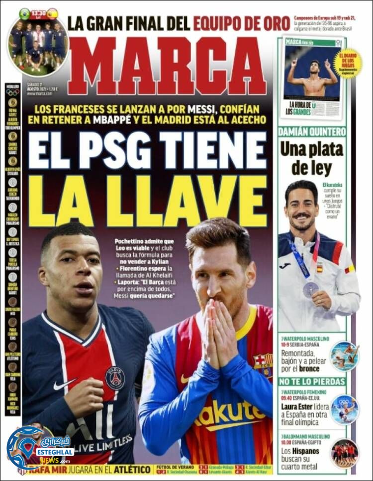 روزنامه ورزشی مارکا شنبه 16 مرداد 1400