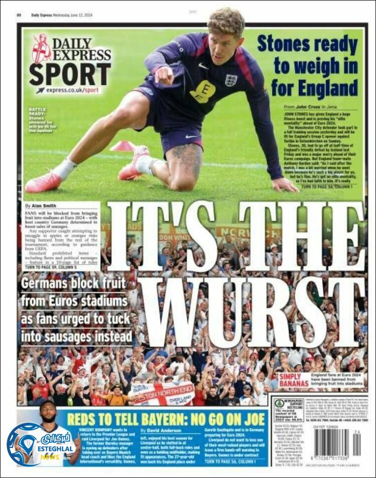 روزنامه ورزشی اکسپرس اسپورت چهارشنبه 23 خرداد 1403 