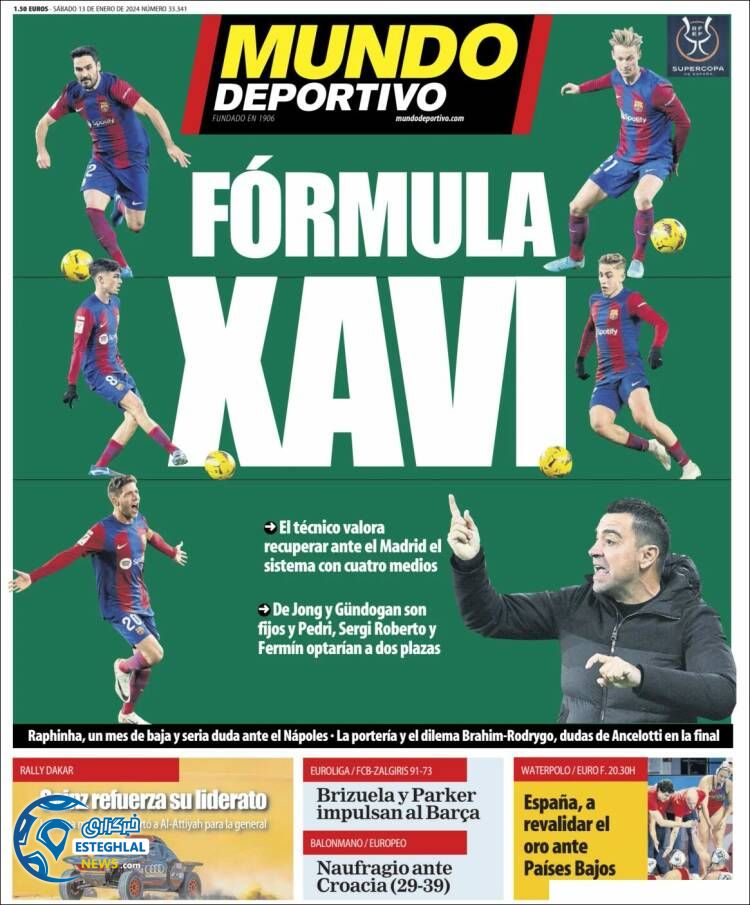 روزنامه ورزشیموندو دپورتیوو شنبه 23 دی 1402 
