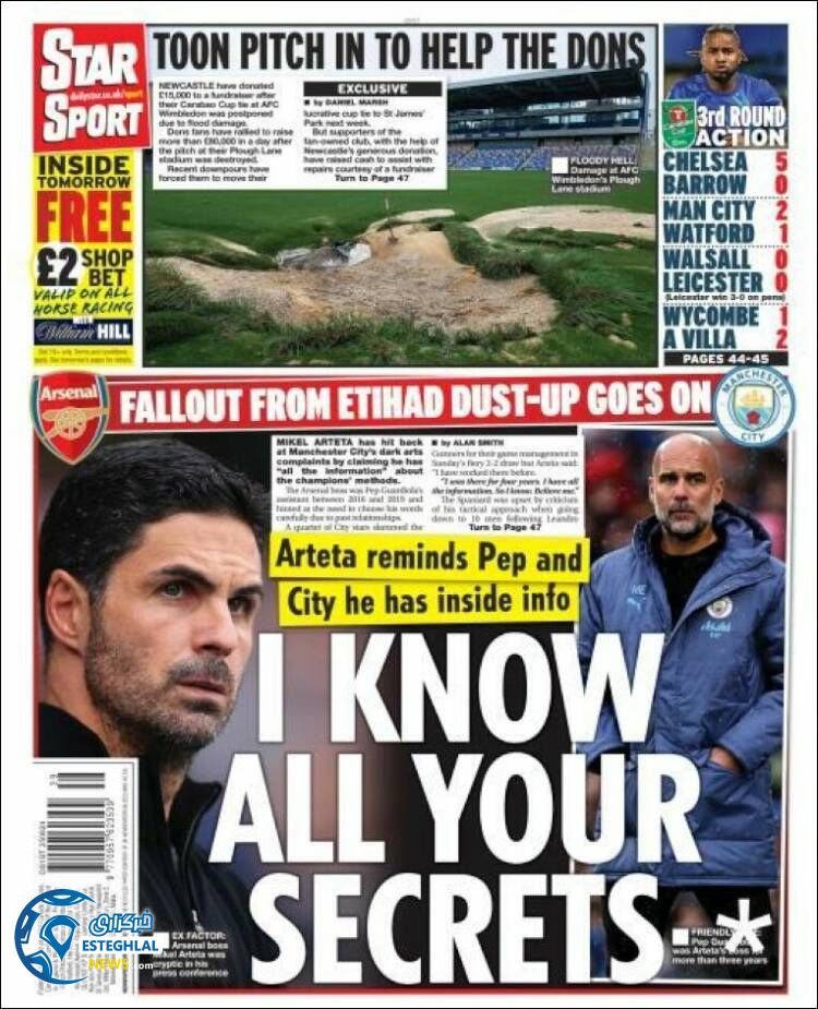 روزنامه ورزشی استار  اسپورت چهارشنبه 4 مهر 1403 