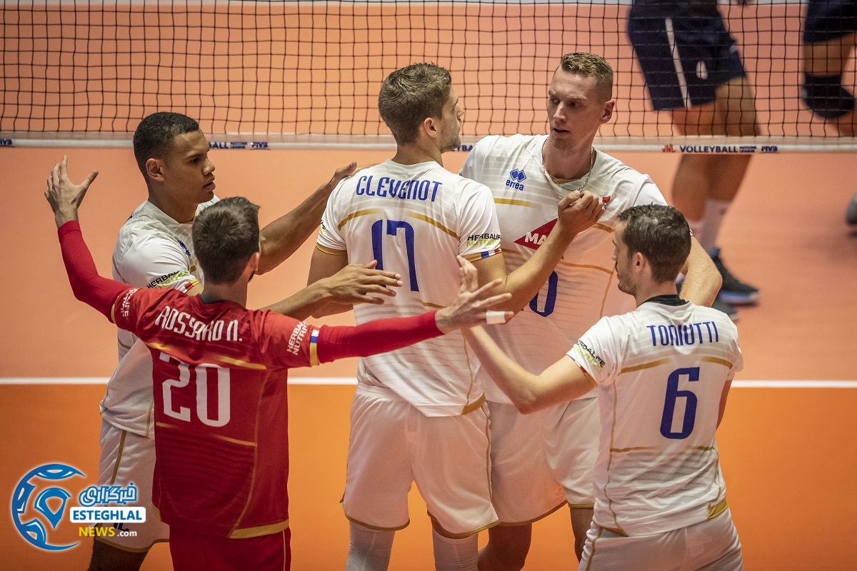 دیدار تیم های ملی والیبال ایران و فرانسه