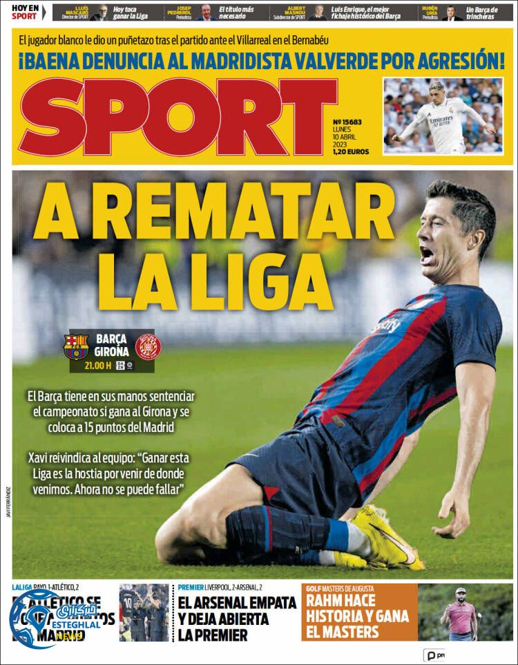 روزنامه ورزشی اسپورت دوشنبه 21 فروردین 1402 