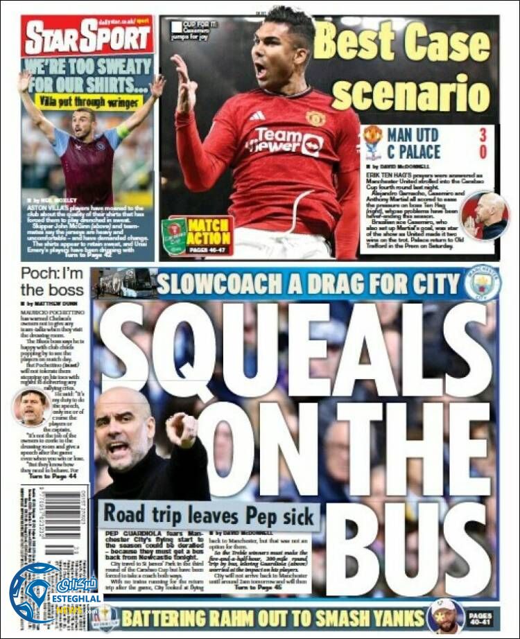 روزنامه  ورزشی استار اسپورت چهارشنبه 5 مهر 1402  