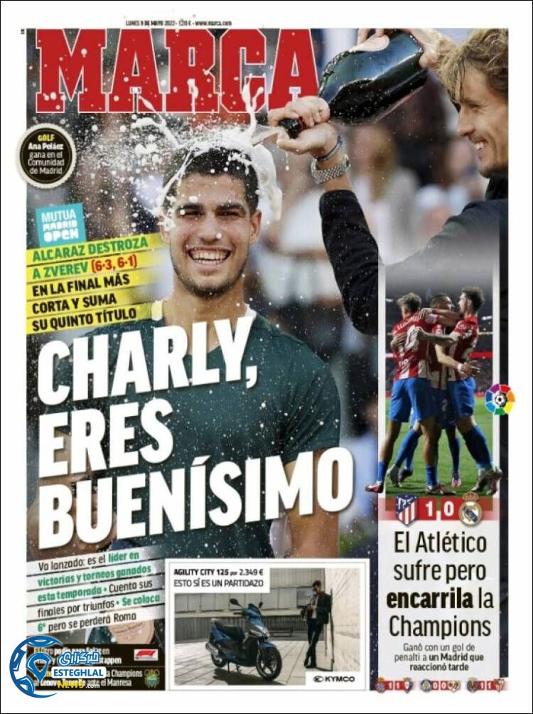 روزنامه ورزشی مارکا دوشنبه 19 اردیبهشت 1401