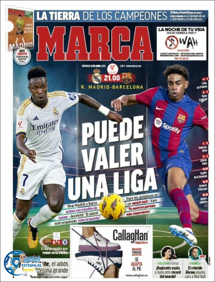 روزنامه ورزشی مارکا یکشنبه 2 اردیبهشت 1403 