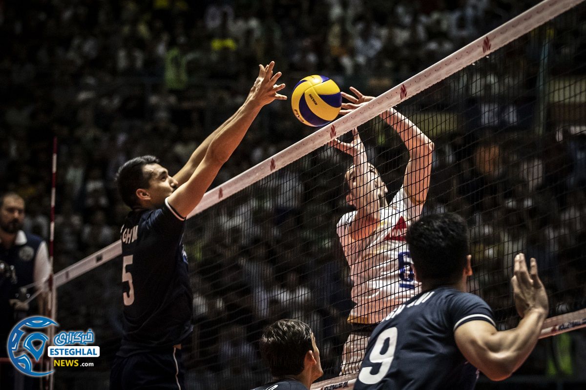 دیدار تیم های ملی والیبال ایران و فرانسه