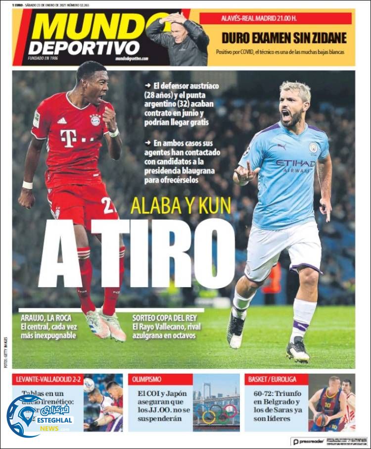 روزنامه ورزشی موندو دپورتیوو شنبه 4 بهمن 1399