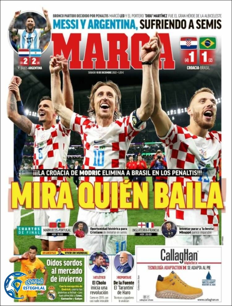 روزنامه ورزشی مارکا شنبه 19 آذر 1401