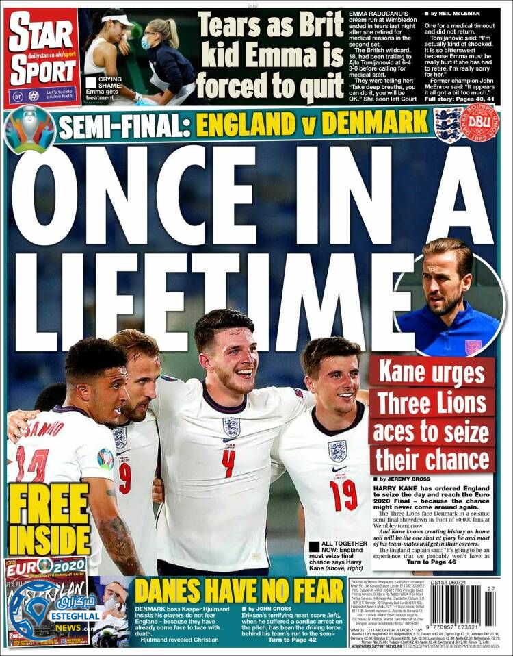 روزنامه ورزشی استار اسپورت سه شنبه 15 تیر 1400