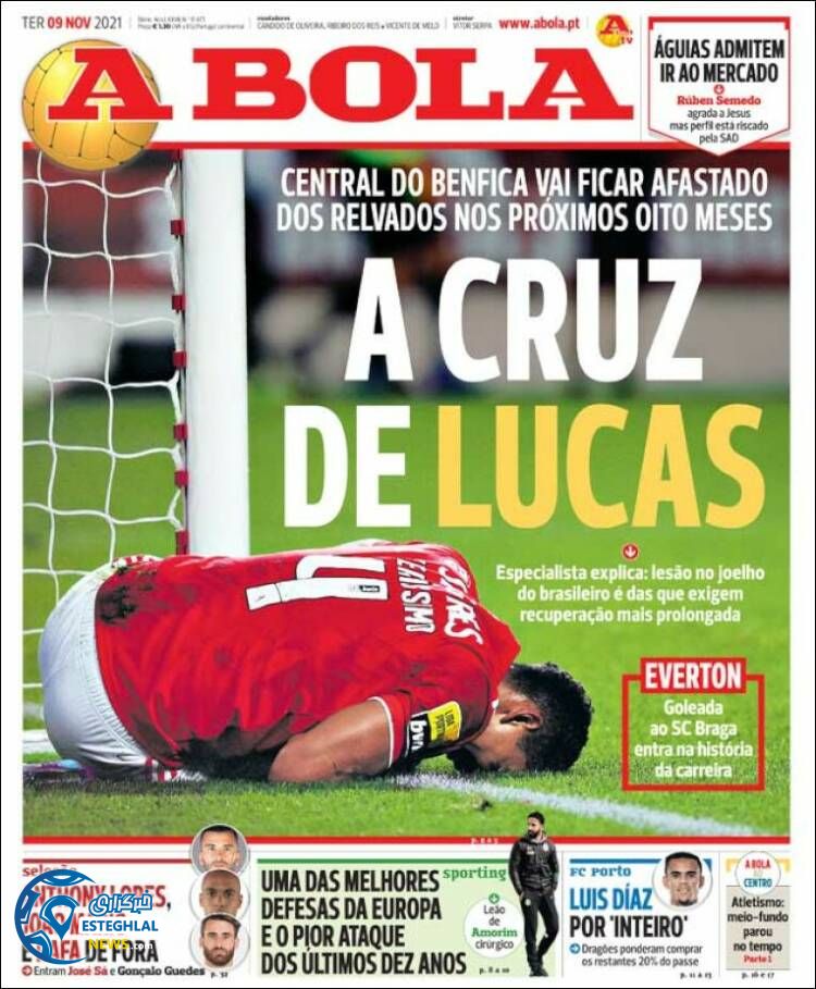 روزنامه ورزشی آبولا سه شنبه 18 آبان 1400