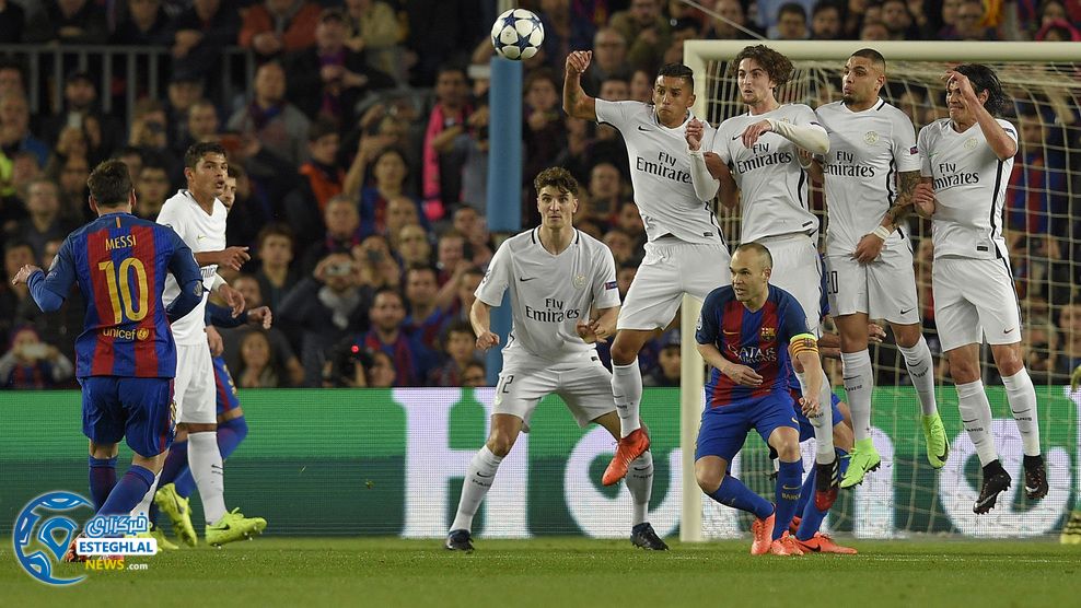 لیگ قهرمانان اروپا دیدار بارسلونا و پاری سن ژرمن