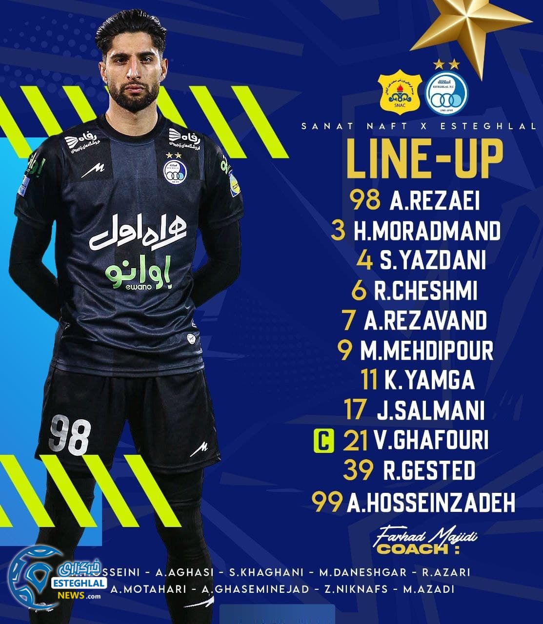 ترکیب استقلال مقابل صنعت نفت آبادان