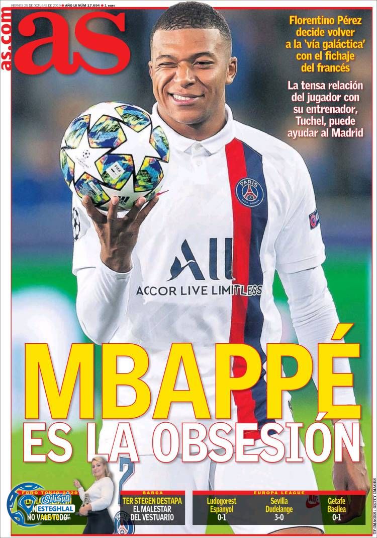 روزنامه ورزشی آاس جمعه 3 آبان 1398