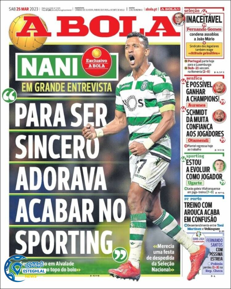 روزنامه ورزشی آبولا شنبه 5 فروردین 1402 