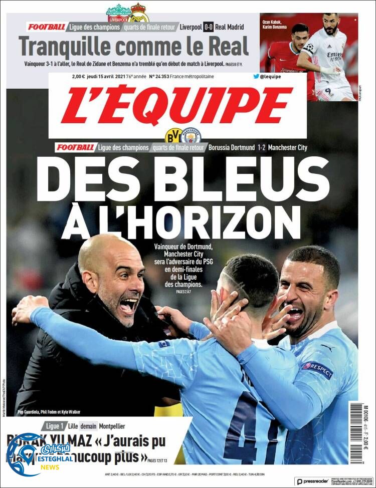 روزنامه ورزشی اکیپ پنجشنبه 26 فروردین 1400