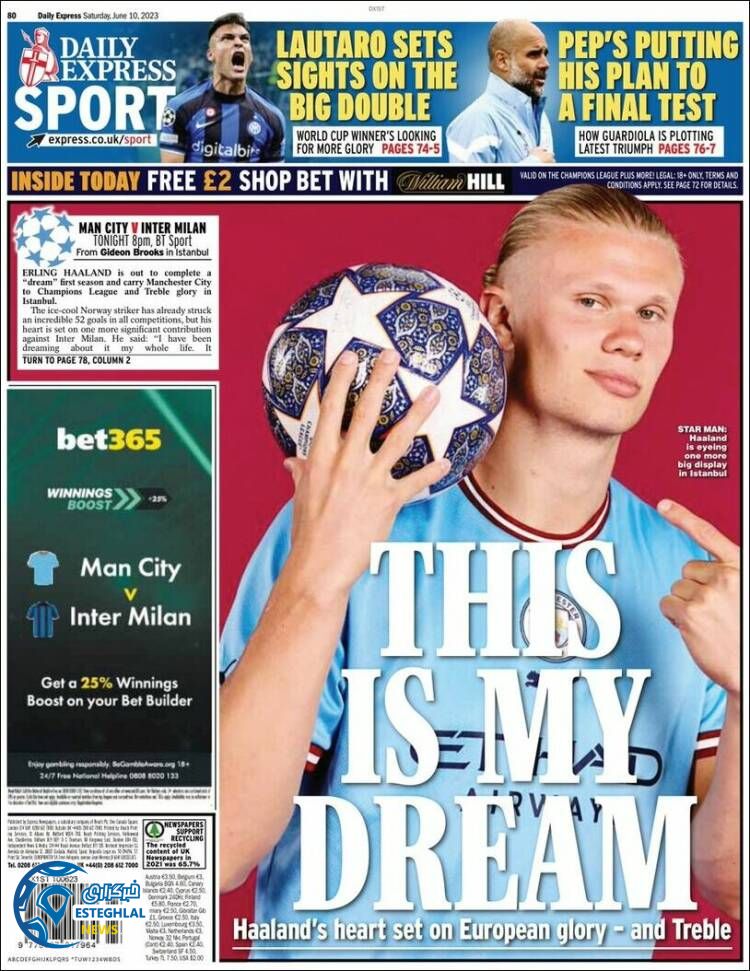 روزنامه ورزشی اکسپرس اسپورت شنبه 20 خرداد 1402 