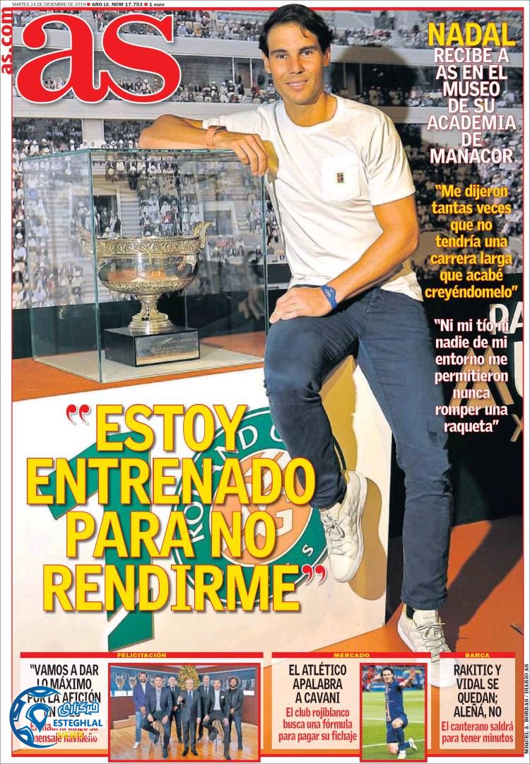 روزنامه ورزشی آاس سه شنبه 3 دی 1398