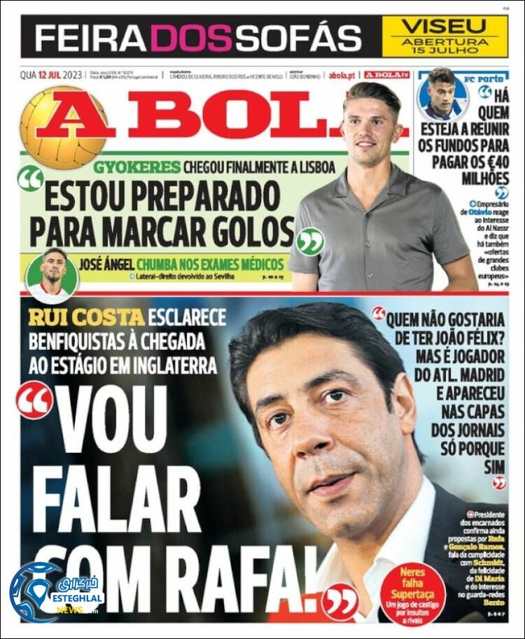 روزنامه ورزشی آبولا چهارشنبه 21 تیر 1402 