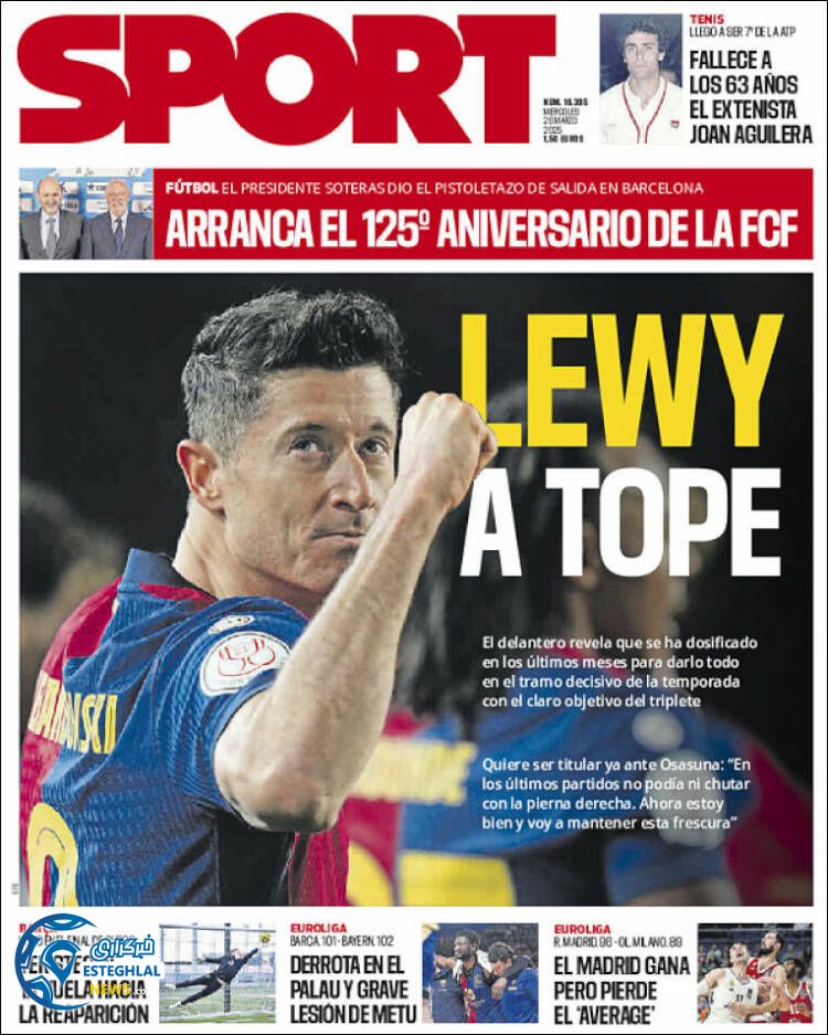 روزنامه  ورزشی  اسپورت چهارشنبه 6 فروردین 1404 