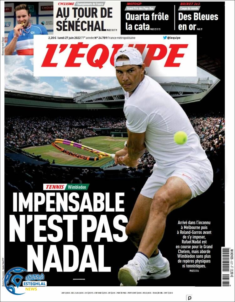 روزنامه ورزشی اکیپ دوشنبه 6 تیر 1401