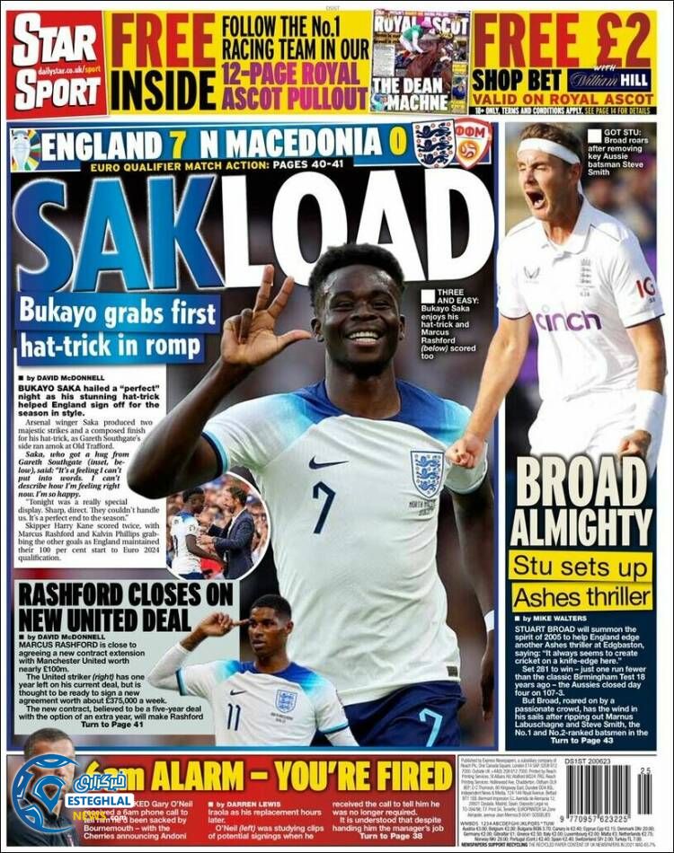 روزنامه ورزشی استار اسپورت سه شنبه 30 خرداد 1402 