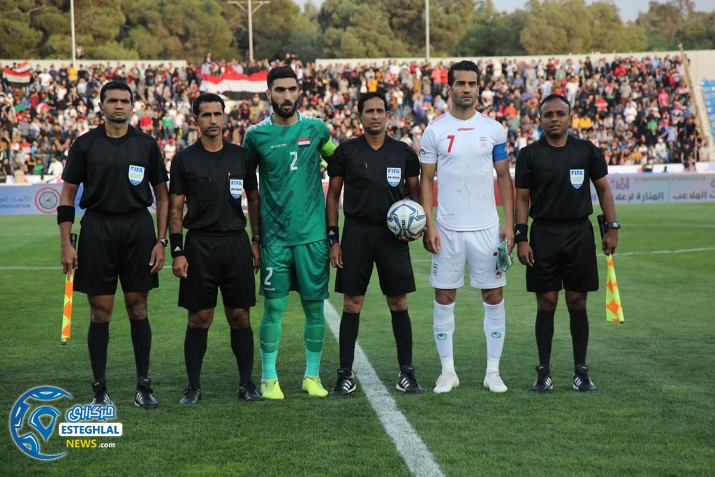 دیدار تیم ملی فوتبال عراق و ایران