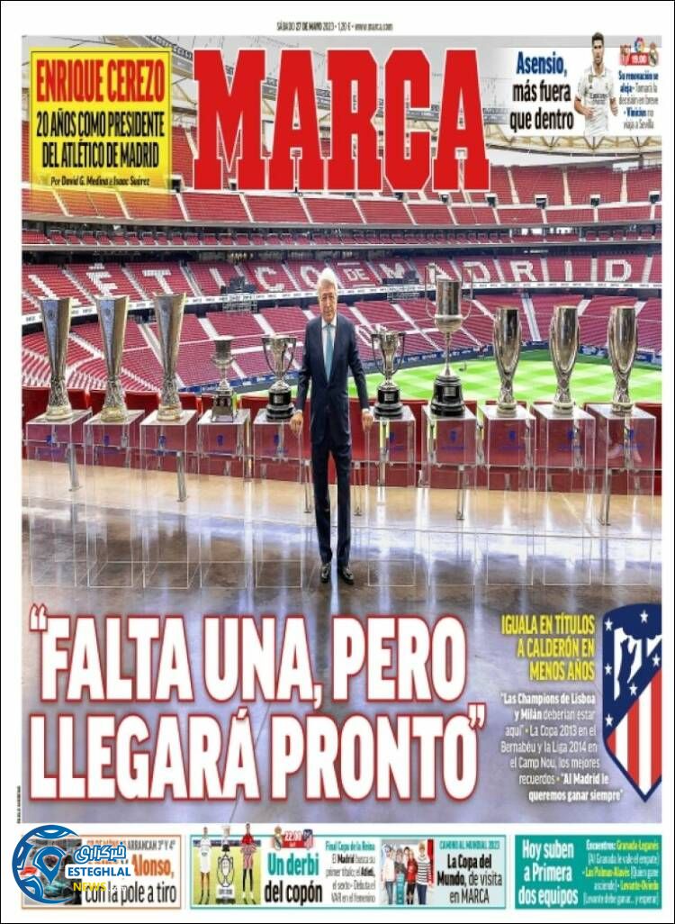 روزنامه  ورزشی مارکا شنبه 6 خرداد 1402 