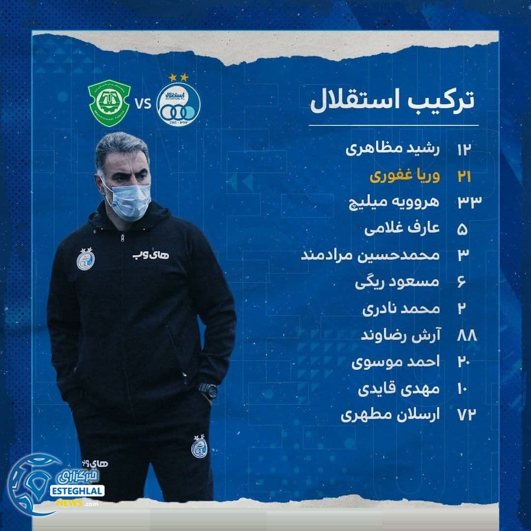 ترکیب استقلال مقابل ماشین سازی تبریز