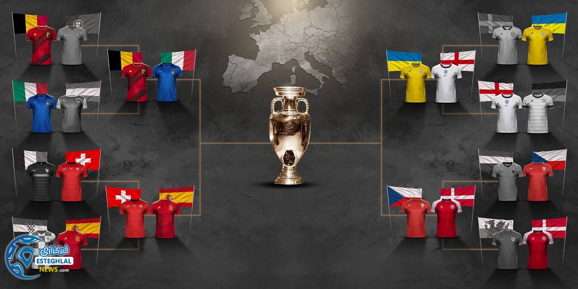  مرحله 1/8 یورو 2020