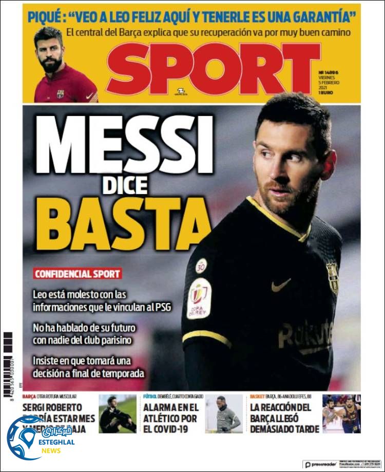 روزنامه ورزشی اسپورت جمعه 17 بهمن 1399