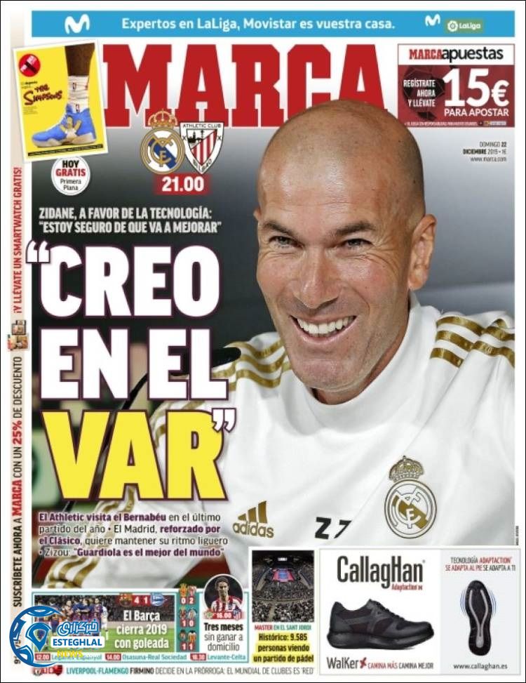 روزنامه ورزشی مارکا یکشنبه 1 دی 1398