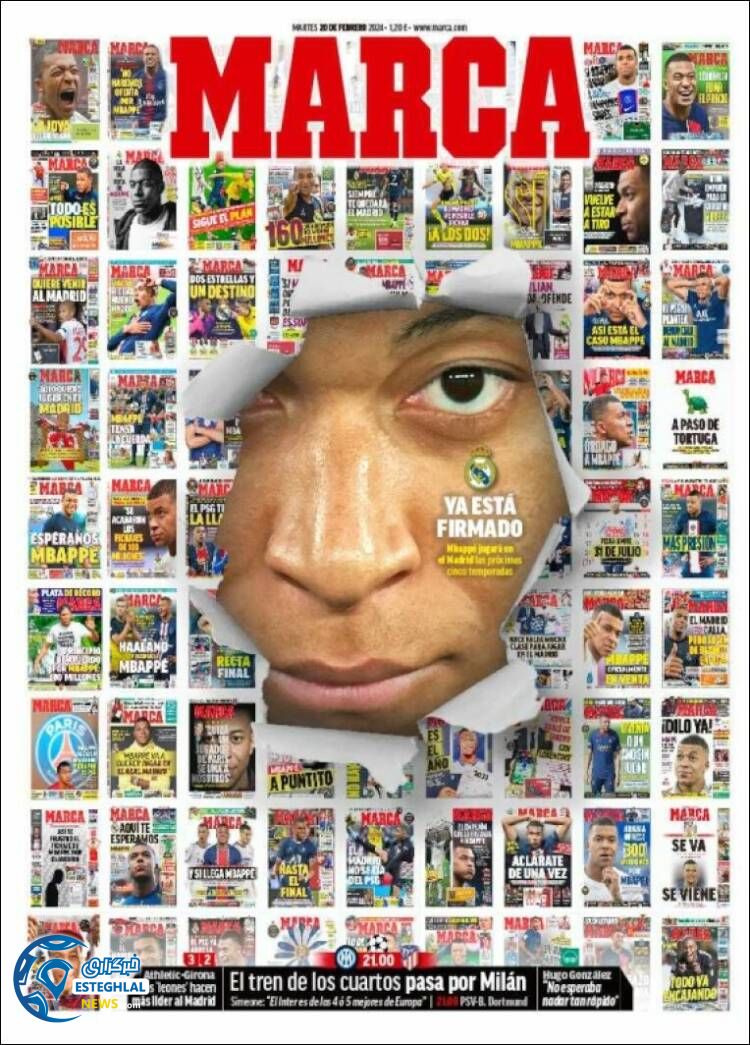 روزنامه ورزشی مارکا سه شنبه 1 اسفند 1402