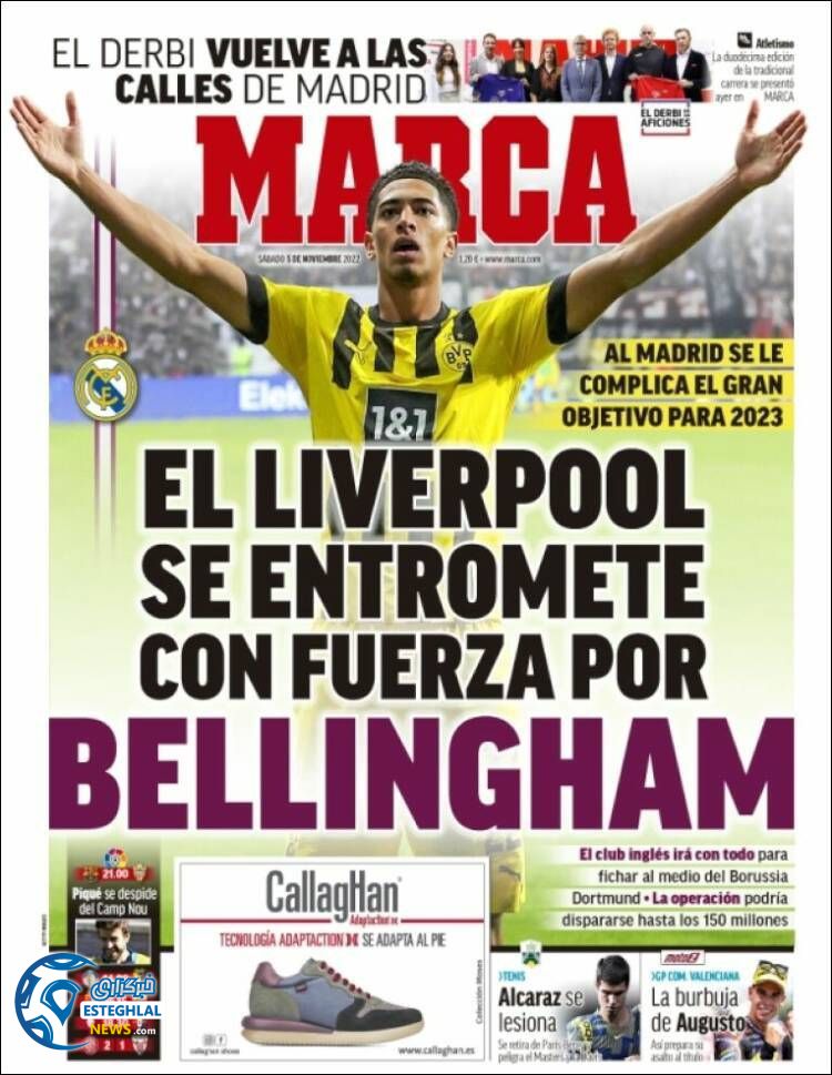 روزنامه ورزشی مارکا شنبه 14 آبان 1401 