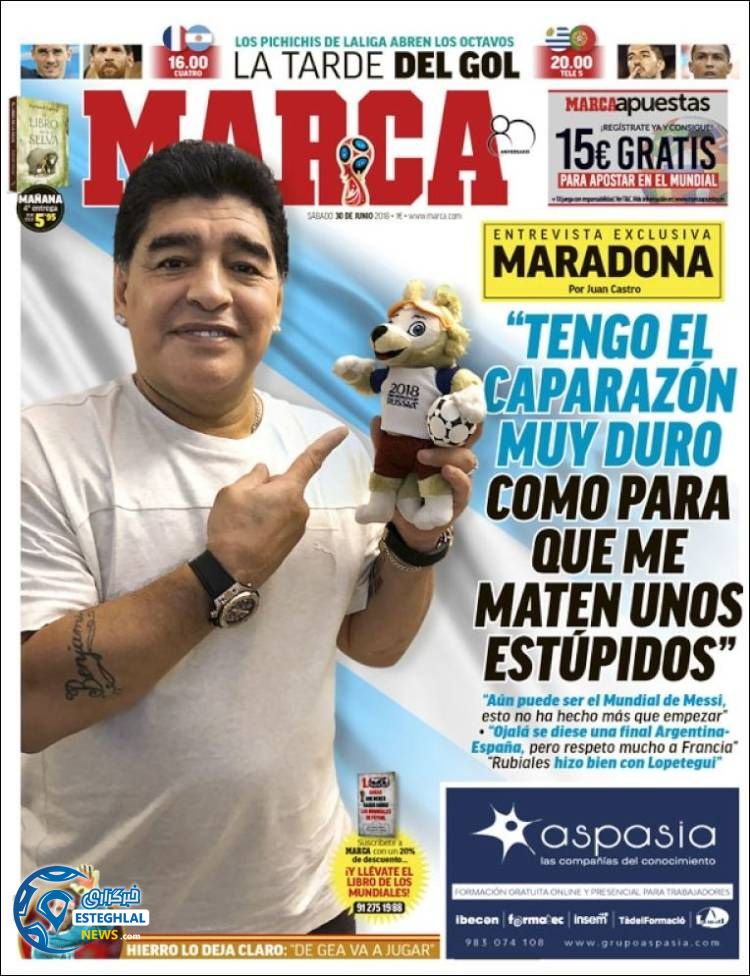 روزنامه ورزشی مارکا شنبه 9 تیر 1397