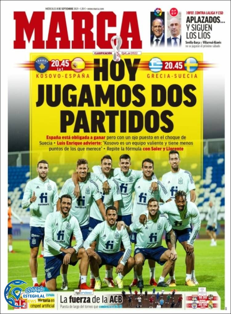 روزنامه ورزشی مارکا چهارشنبه 17 شهریور 1400