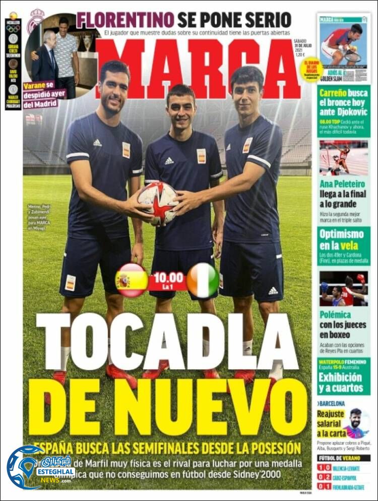 روزنامه ورزشی مارکا شنبه 9 مرداد 1400