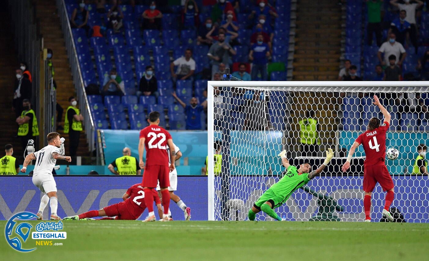 ترکیه 0-3 ایتالیا 