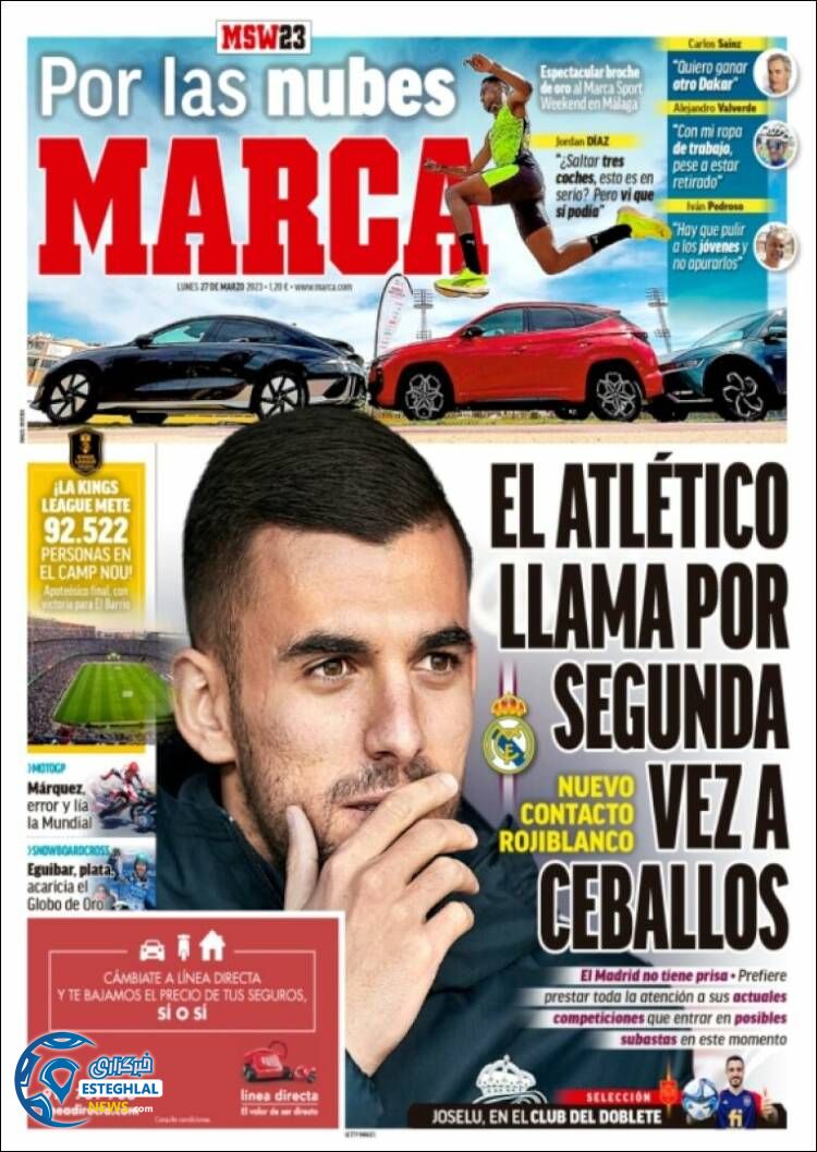 روزنامه ورزشی مارکا دوشنبه 7 فروردین 1402 