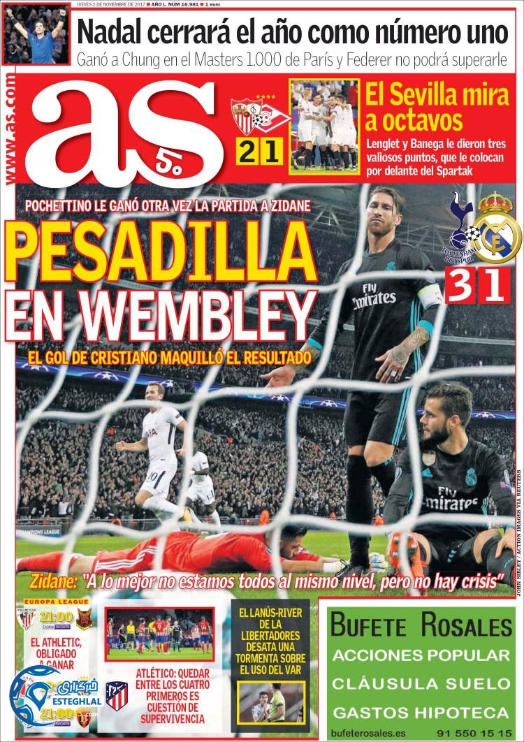 روزنامه آاس پنجشنبه 11 آبان 1396 