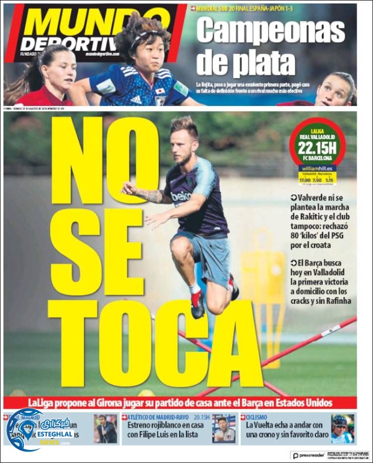 روزنامه ورزشی موندو دپورتیوو شنبه 3 شهریور 1397